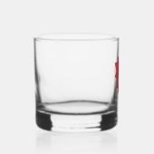 Rode Ster Bloem Blank Whisky Glas (Rechts)