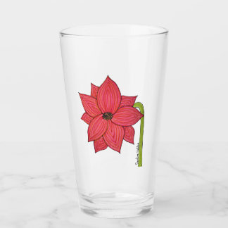Rode Ster Bloem Glas