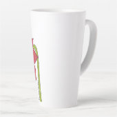 Rode Ster Bloem Latte Mok (Rechterhoek)