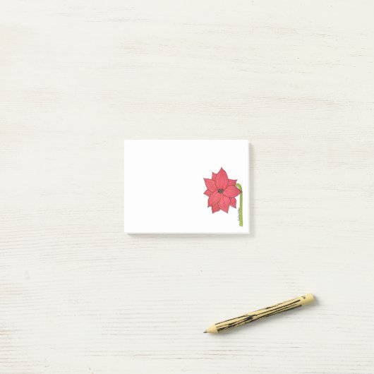 Rode Ster Bloem Post-it® Notes (Op bureau)