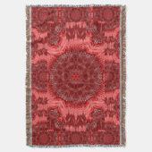 Rode Ster Bloem Tapestry Deken (Voorkant Verticaal)