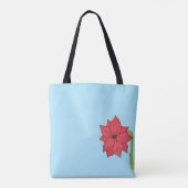 Rode Ster Bloem Tote Bag (Achterkant)