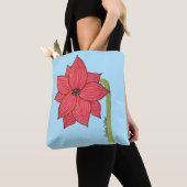 Rode Ster Bloem Tote Bag (Dichtbij)