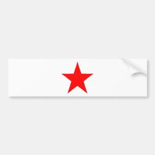 Rode ster bumpersticker