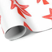 Rode ster cadeaupapier (Rol Hoek)