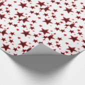 Rode ster cadeaupapier (Hoek)