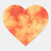 Rode Ster Cluster Hart Sticker (Voorkant)