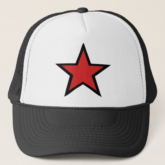 Rode ster. Cool Red Star-producten! Trucker Pet (Voorkant)