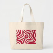 Rode ster grote tote bag (Voorkant)