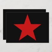 Rode ster kaart (Voorkant / Achterkant)
