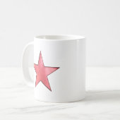 rode ster koffiemok (Voorkant links)