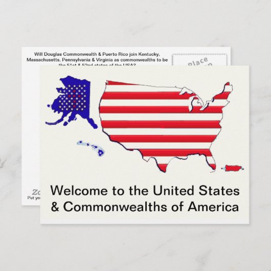 Rode ster kruis vlag postkaart (Voorkant / Achterkant)