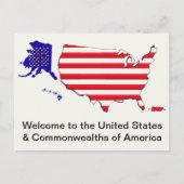 Rode ster kruis vlag postkaart (Voorkant)