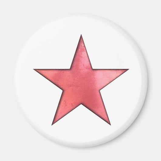 rode ster magneet (Voorkant)