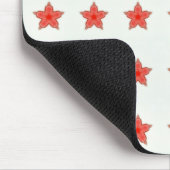rode ster met mousepad muismat (Hoek)