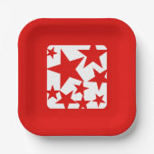 Rode Ster Papier Bord (Voorkant)