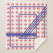 Rode ster sherpa deken (Voorkant)