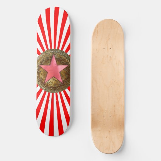 Rode ster skateboard (Voorkant)