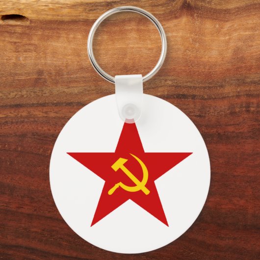 Rode ster sleutelhanger (Voorkant)