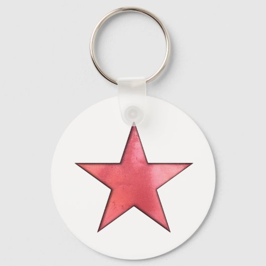 rode ster sleutelhanger (Voorkant)
