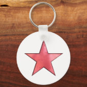rode ster sleutelhanger (Voorkant)