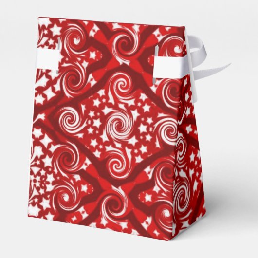 Rode sterren en zwendel Patroonfort Bedankdoosjes (Achterkant)