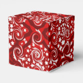 Rode sterren en zwendel Pattern Heart Favor Box Bedankdoosjes (Achterkant)