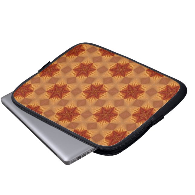Rode Sterren Laptophoes Laptop Sleeve (Voorkant onderkant)