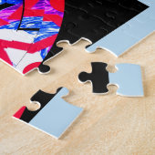 Rode sterren legpuzzel (Zijkant)