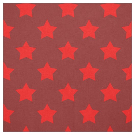 Rode sterren Maroon achtergrond textiel Stof (Swatch)