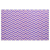 Rode sterren op blauwe witte zigzag stof (Fat Quarter)