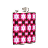 rode sterren op zwarte kolf heupfles (Rechts)