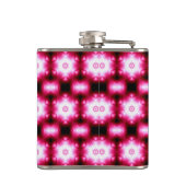 rode sterren op zwarte kolf heupfles (Achterkant)