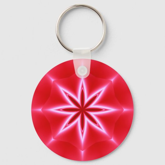 Rode sterren patroon sleutelhanger (Voorkant)