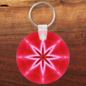 Rode sterren patroon sleutelhanger (Voorkant)