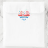 Rode Sterren Spatten Memorial Day Evenement Feest Hart Sticker (Tas)