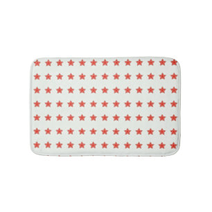 rode sterren wit badmat