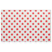 Rode sterren witte achtergrond textiel stof (Fat Quarter)