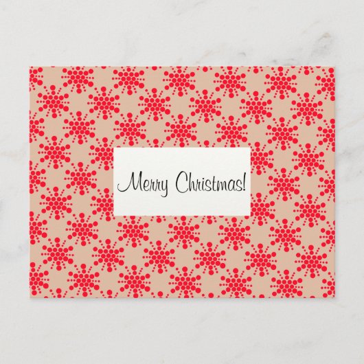 Rode sterren Zalig kerstfeest! Feestdagenkaart (Voorkant)