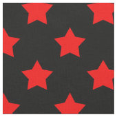 Rode Sterren Zwart Achtergrond Textiel Stof (Close Up)