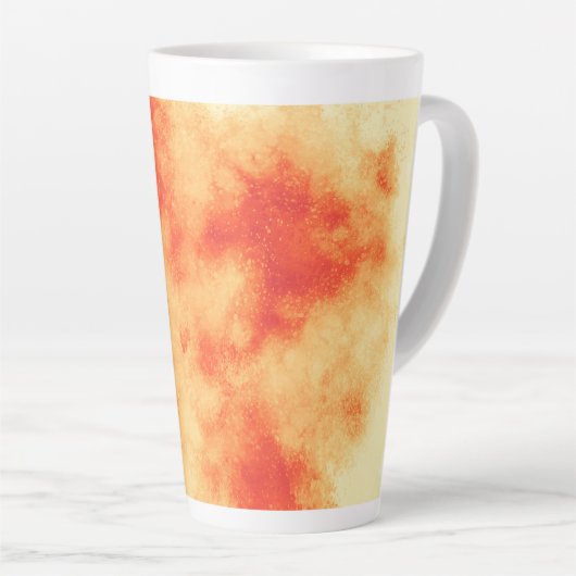 rode sterrenhoop latte mok (Rechterhoek)