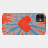 Rode steruitbarsting valentine hart Case-Mate iPhone case (Achterkant (horizontaal))