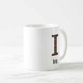 Rode Stewart Plaid Monogram I Mok (Voorkant rechts)