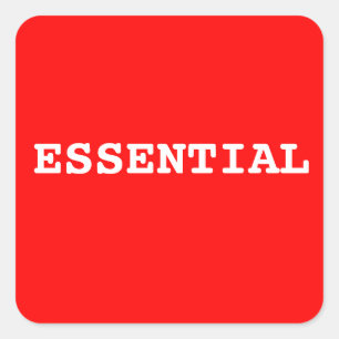 Rode Sticker die zegt dat het belangrijk is