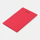 Rode sticky notes herinnering (Schuin)