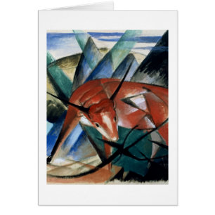 Rode stier (gouache op papier)