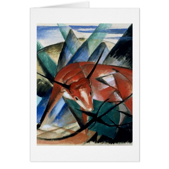 Rode stier (gouache op papier) (Voorkant)