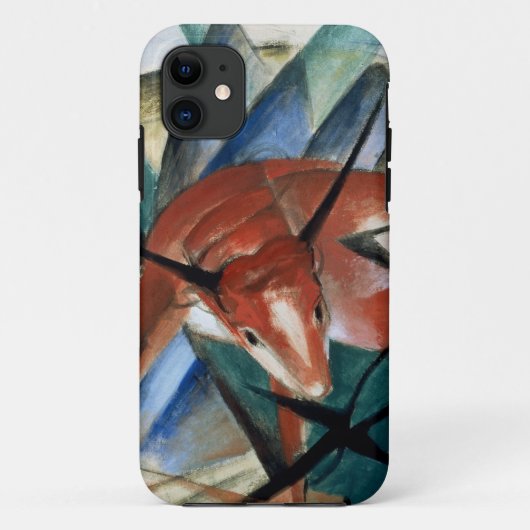 Rode stier (gouache op papier) Case-Mate iPhone case (Achterkant)