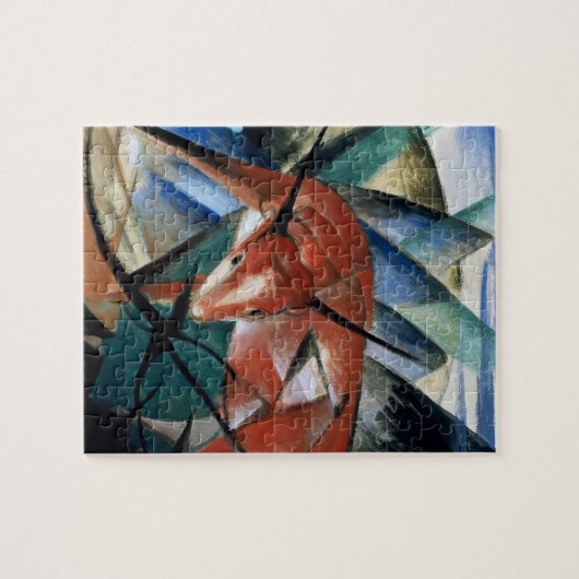 Rode stier (gouache op papier) legpuzzel (Horizontaal)