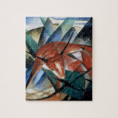 Rode stier (gouache op papier) legpuzzel (Verticaal)